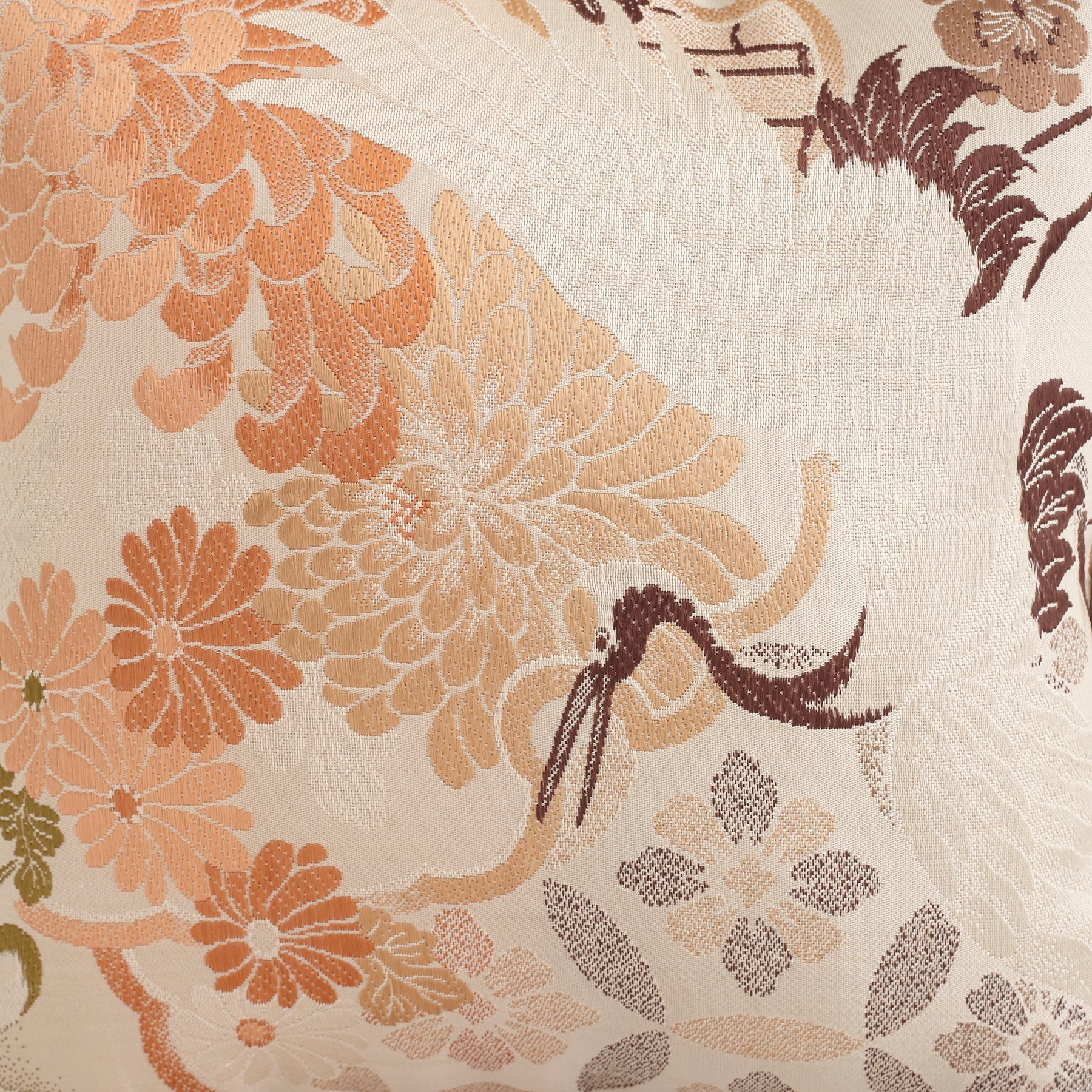 floral design on a japanese pillow