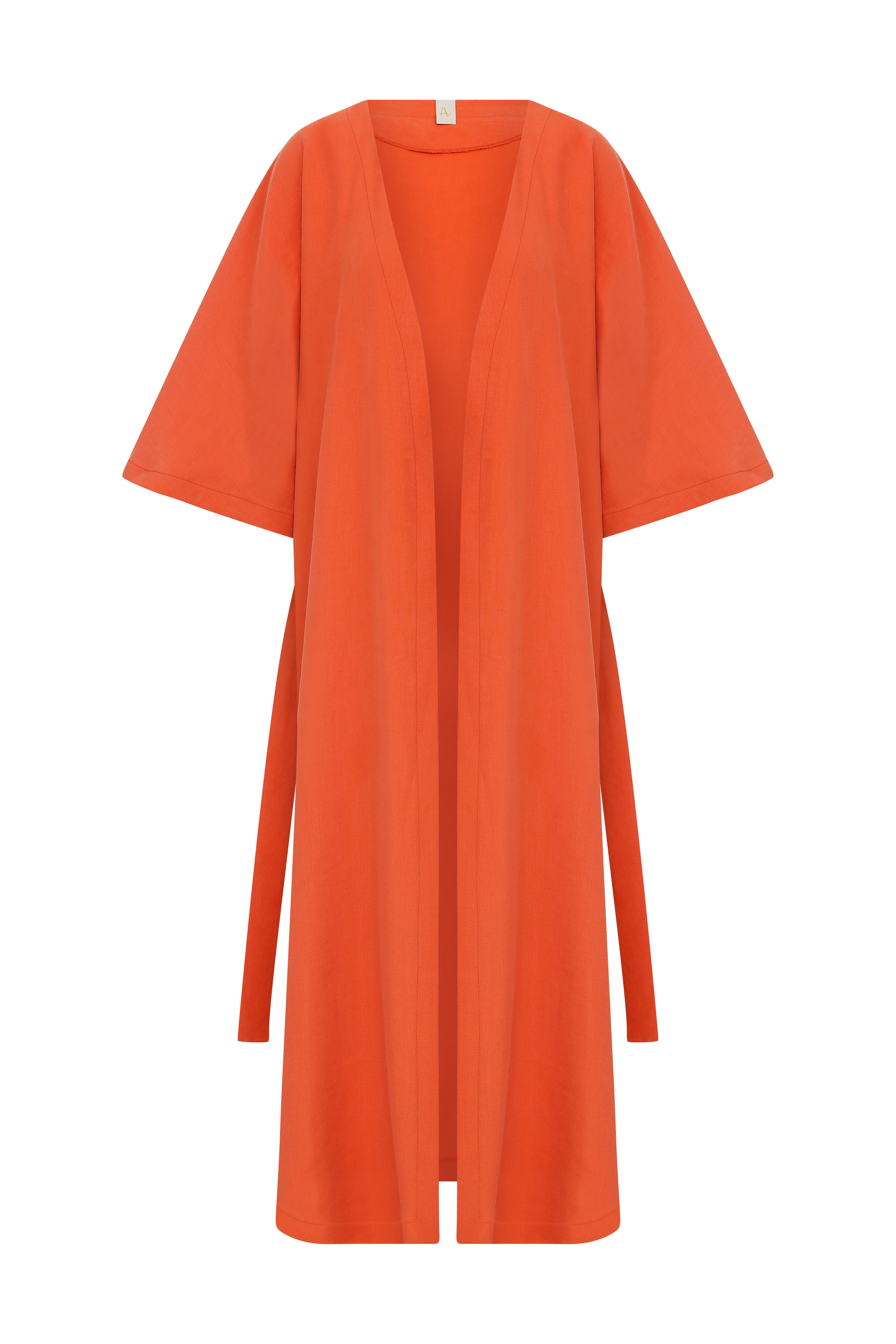 orange bathrobe front