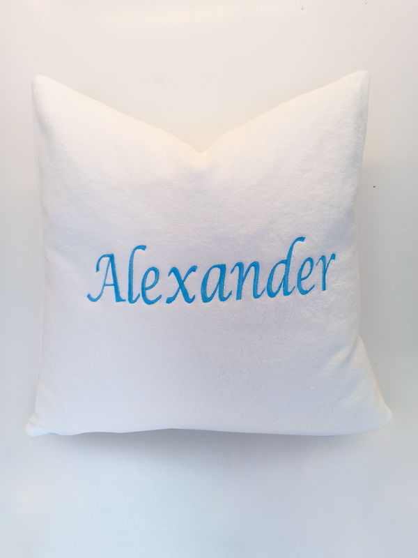 Towel Pillow With Custom Embroidery