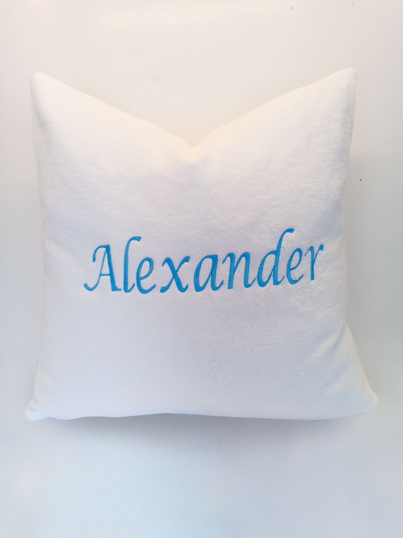 Towel Pillow With Custom Embroidery