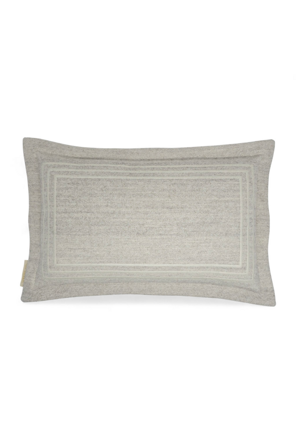 Limited Edition Pillows Style#29 | Flange with Ivory Embroidered Border