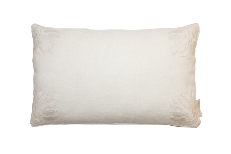 Wool Pillow With Embroidery