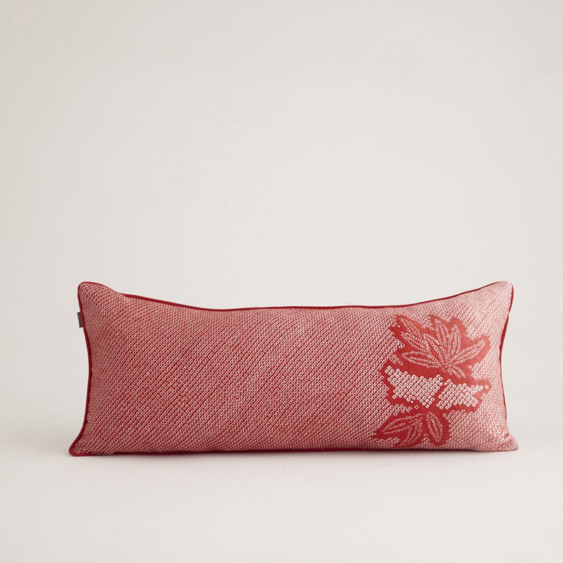 red pillow back