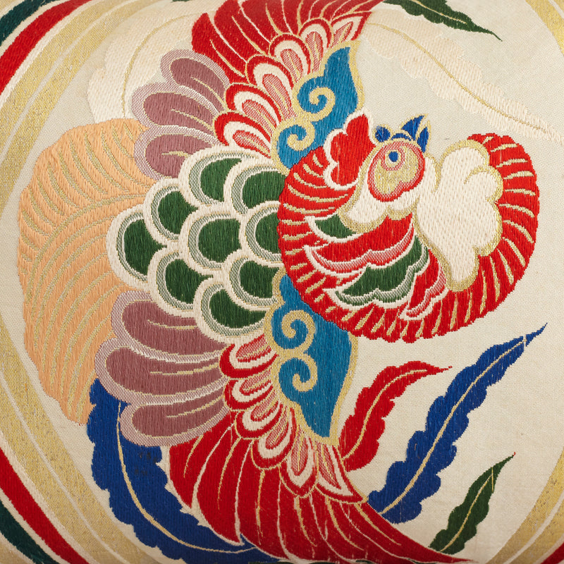 phoenix pattern on japanese pillow