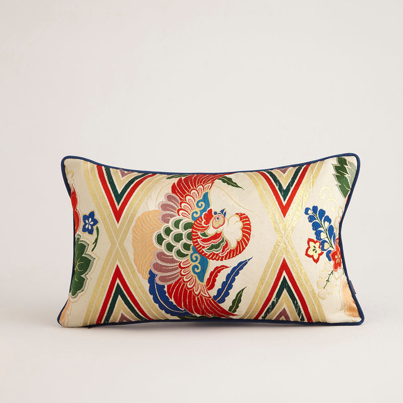 phoenix pattern on japanese pillow