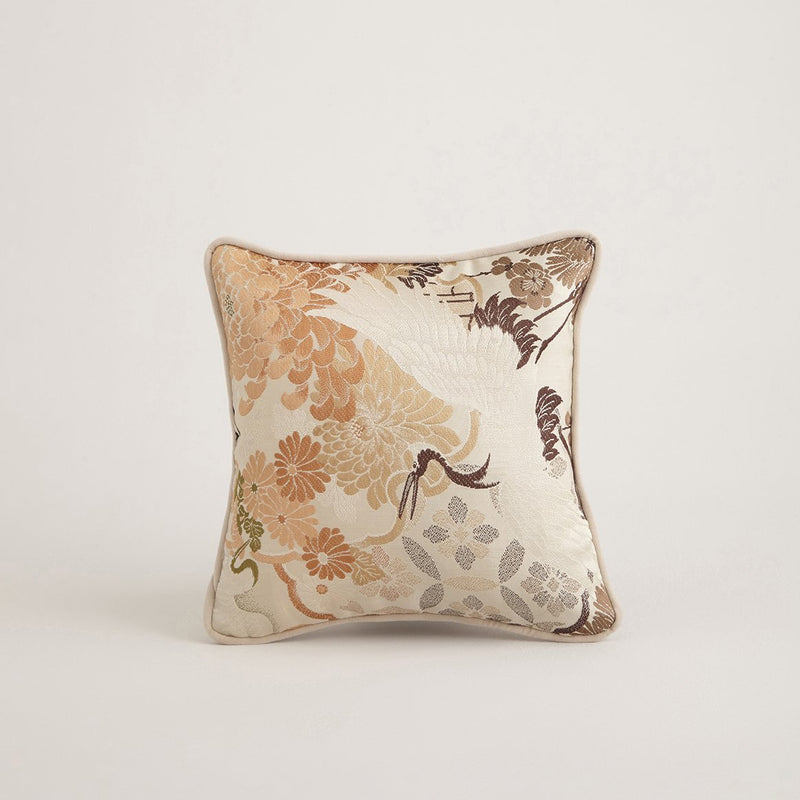 floral design on a japanese pillow