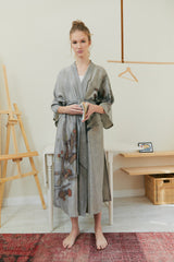 Natura Eco Print Silk Kimono