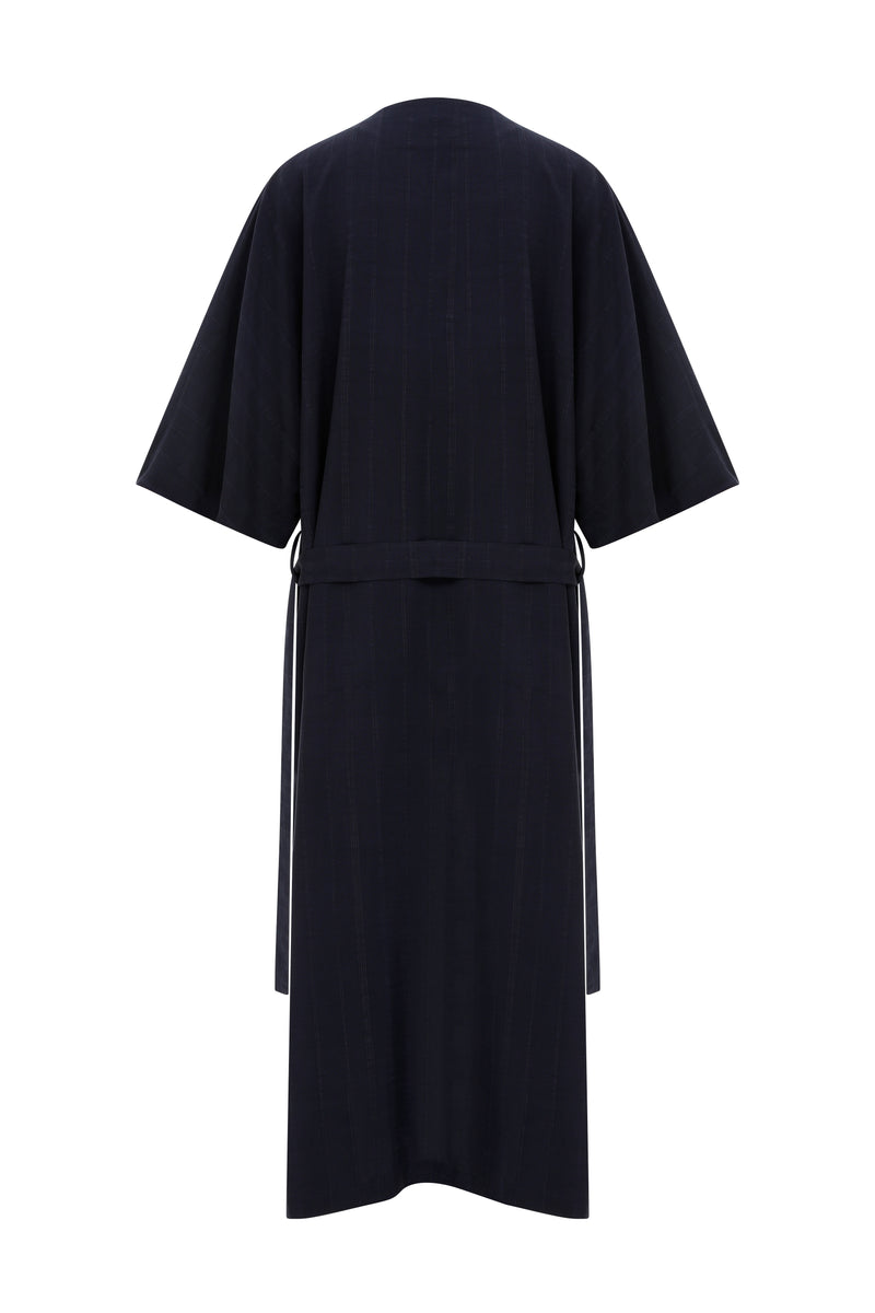 navy blue kimono for men