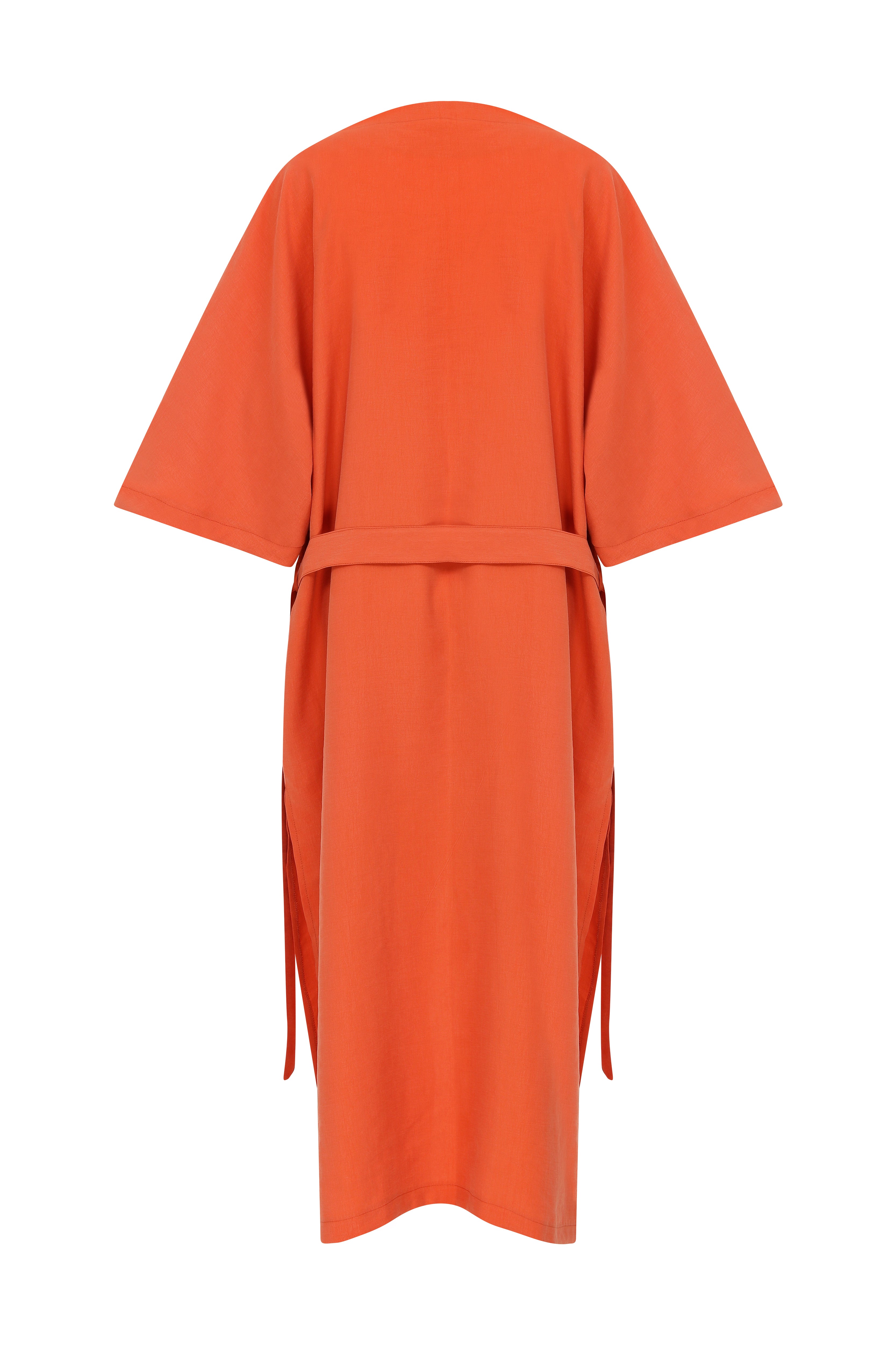 orange kimono back