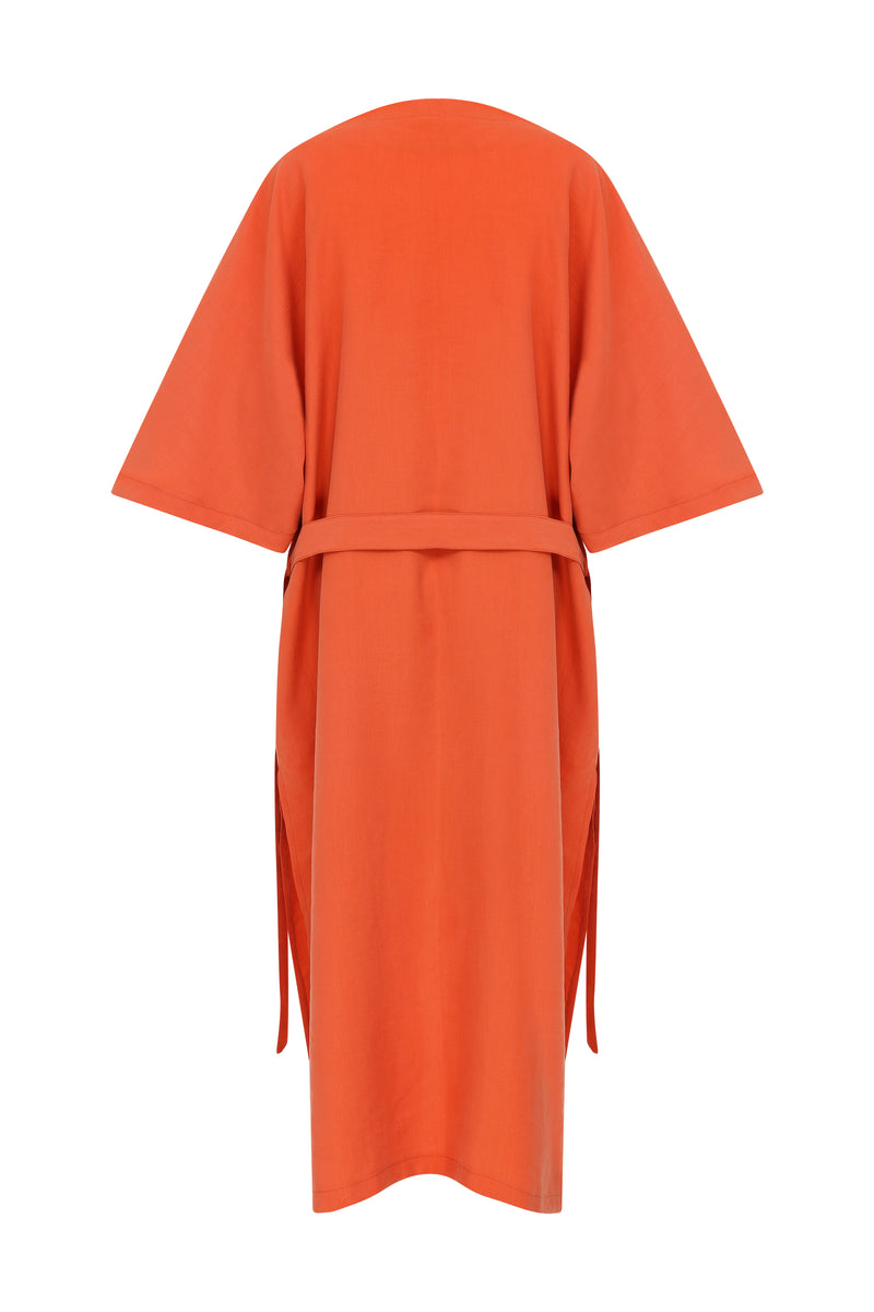 orange kimono back