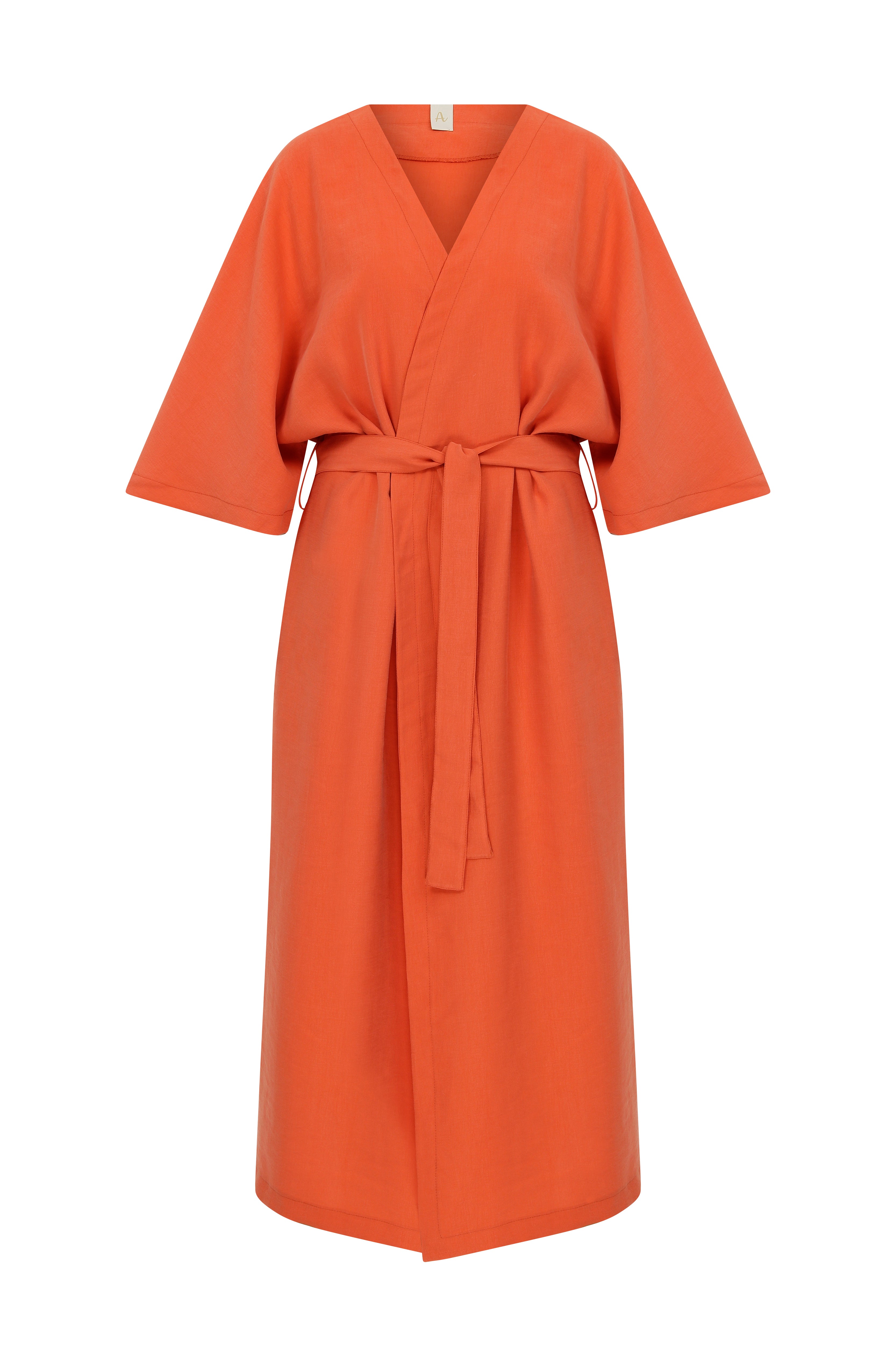 orange kimono front