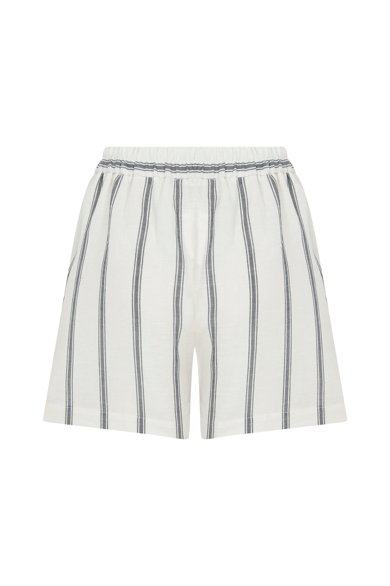white and blue modern shorts for summer