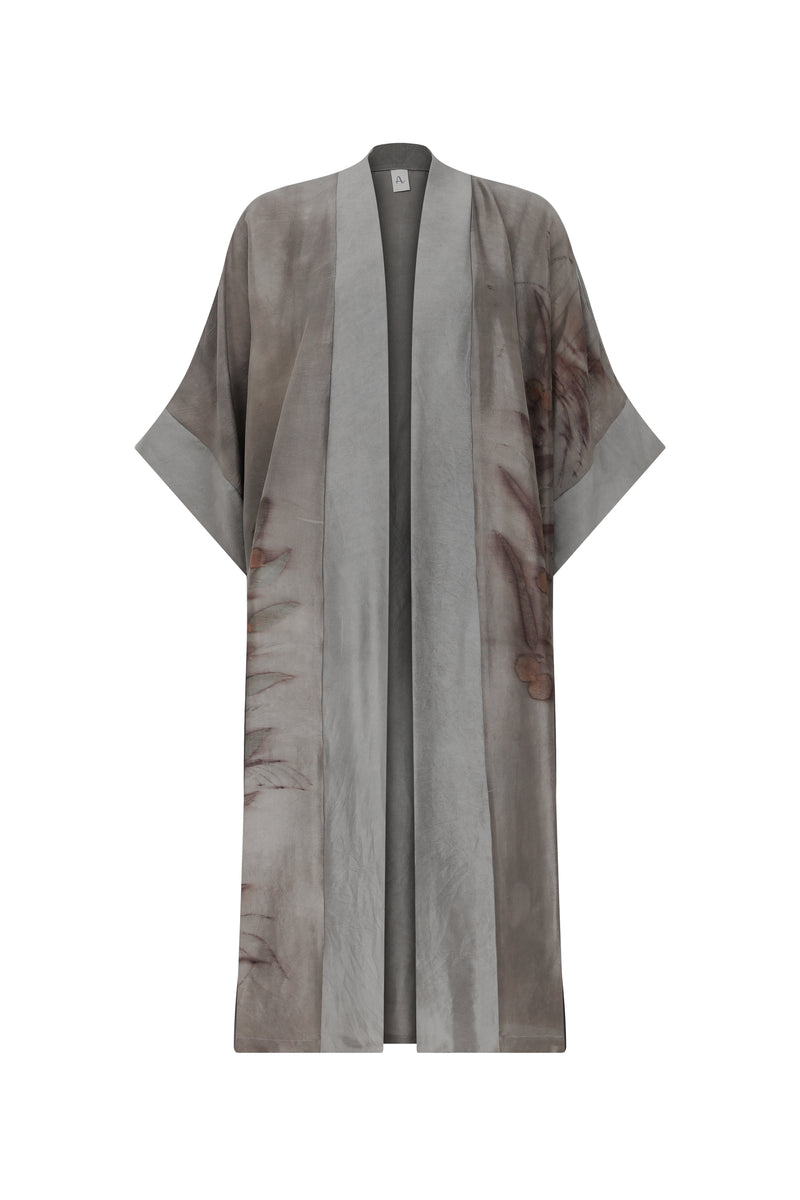 Natura Eco Print Silk Kimono